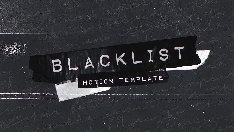 Blacklist - Download Videohive 14744257