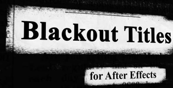 Blackout Titles - Videohive 10973402 Download