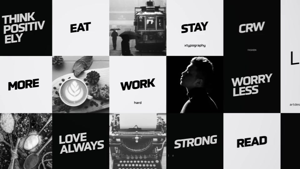 Black&White Typo Videohive 25230173 After Effects Image 6