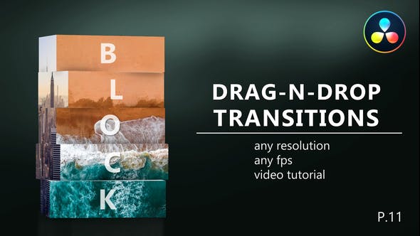 Block Transitions for DaVinci Resolve - Videohive 32573152 Download