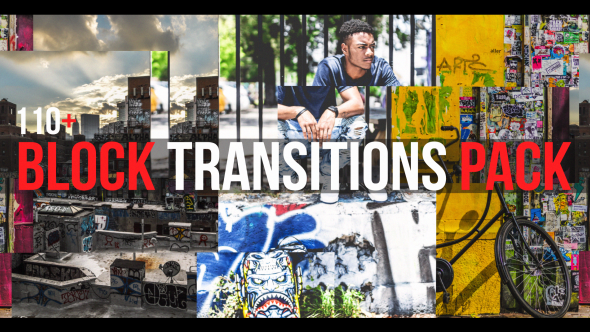 Block Transitions Pack | 110 + - Download Videohive 19619936