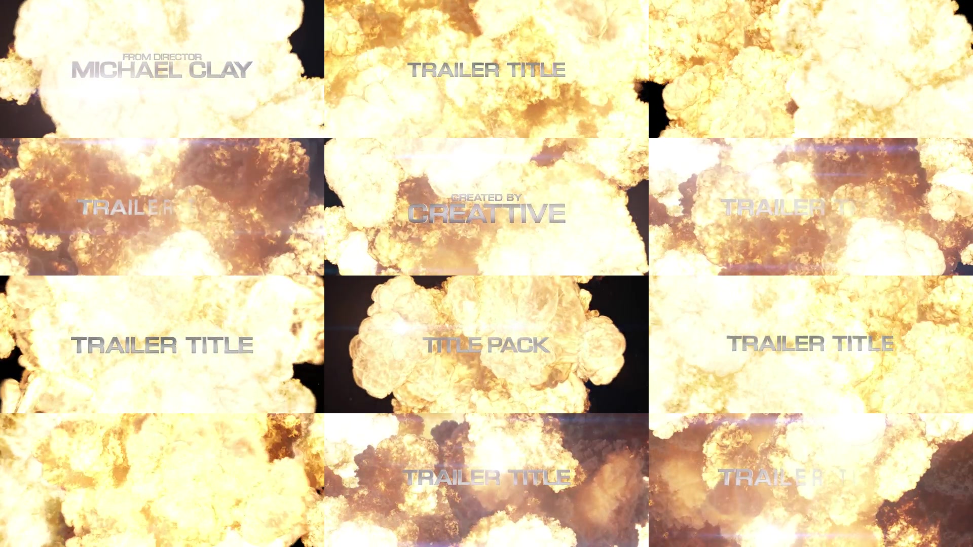 Blockbuster Title Pack: Explosions - Download Videohive 22352530