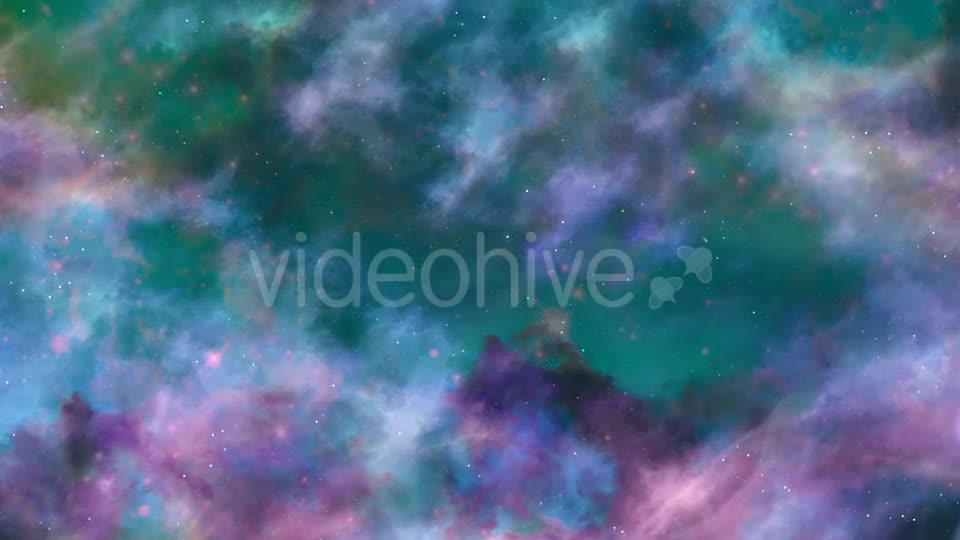 Blue And Green Space Nebula - Download Videohive 19276483