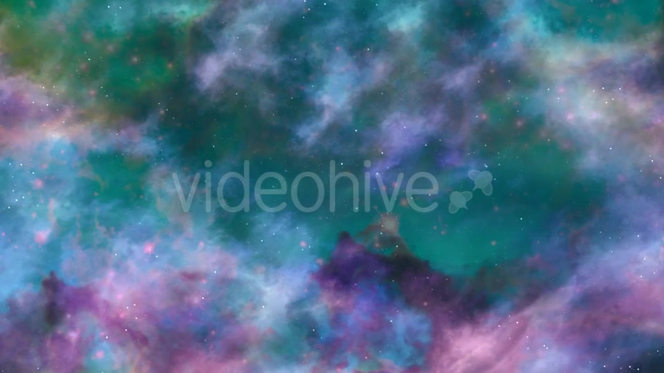 Blue And Green Space Nebula - Download Videohive 19276483