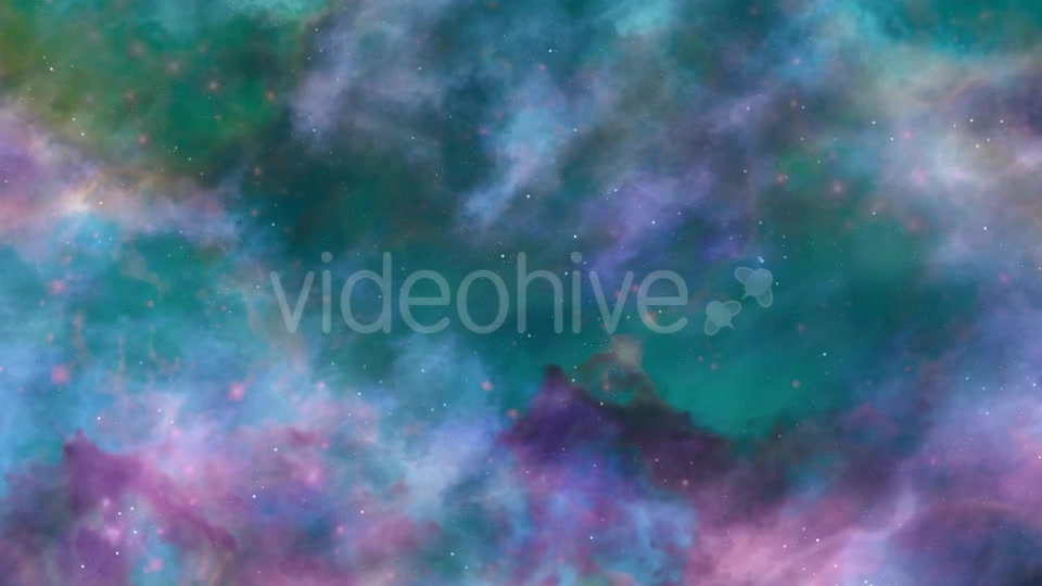 Blue And Green Space Nebula - Download Videohive 19276483