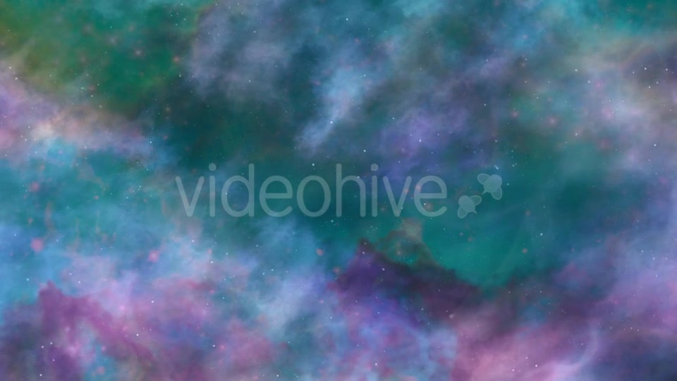 Blue And Green Space Nebula - Download Videohive 19276483