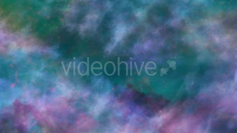 Blue And Green Space Nebula - Download Videohive 19276483