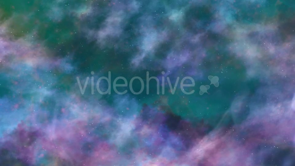 Blue And Green Space Nebula - Download Videohive 19276483