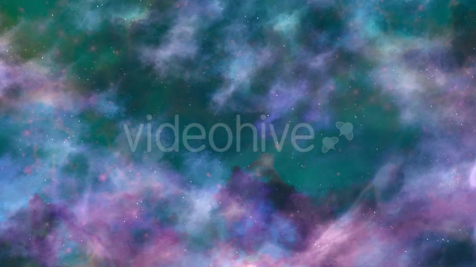 Blue And Green Space Nebula - Download Videohive 19276483