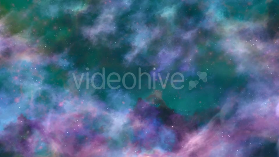 Blue And Green Space Nebula - Download Videohive 19276483