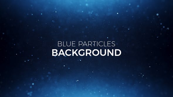 Blue Particles Background - 19482517 Videohive Download
