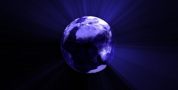 Blue Rays Globe - Download 15538 Videohive