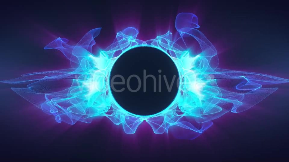 Blue Waving Particles Frame - Download Videohive 20052203
