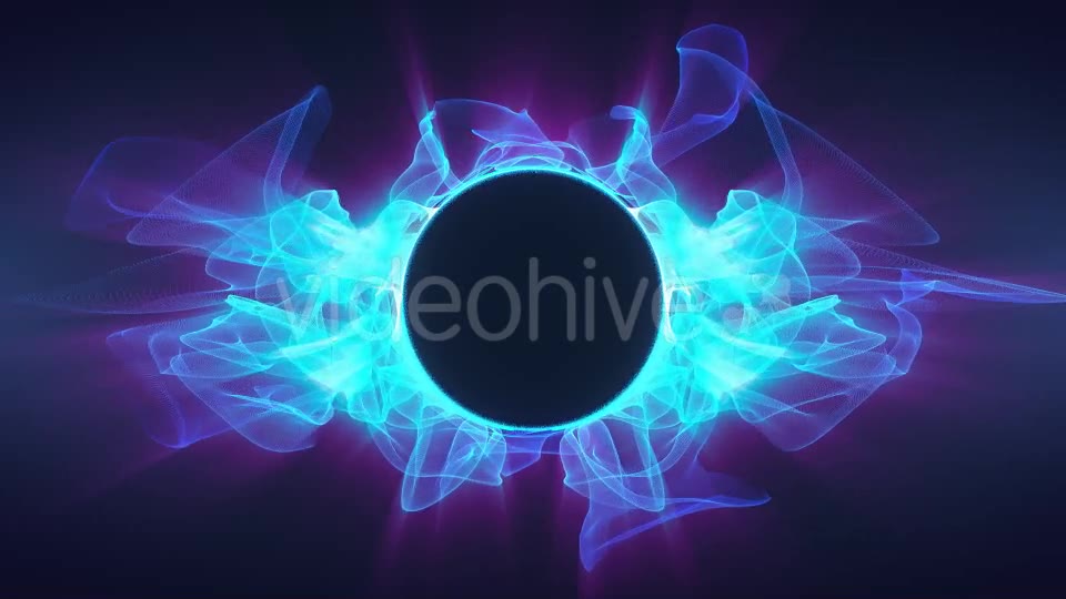 Blue Waving Particles Frame - Download Videohive 20052203