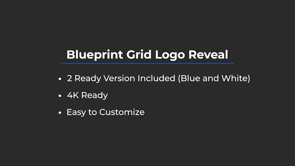 Blueprint Grid Logo Reveal Videohive 28722624 After Effects Image 1