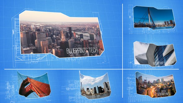 Blueprint Tech Slideshow - Download Videohive 14082236