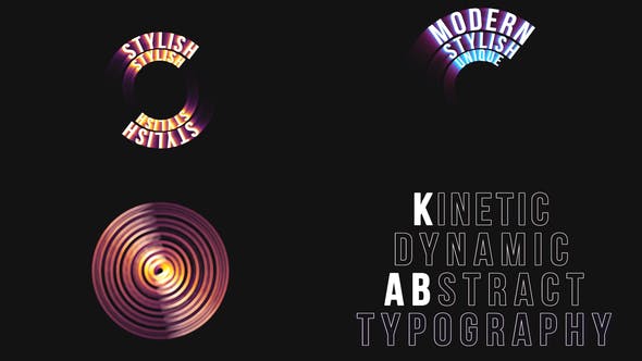 Blur Kinetic Typography - Videohive Download 32843145