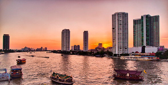 Boat Traffic in Busy River Timelapse 2 Pack - Download Videohive 3829009