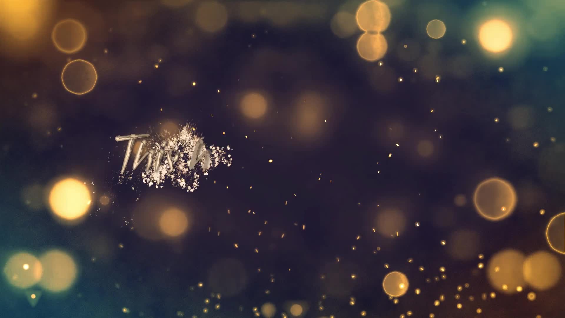Bokeh Christmas Message Videohive 35152114 After Effects Image 1