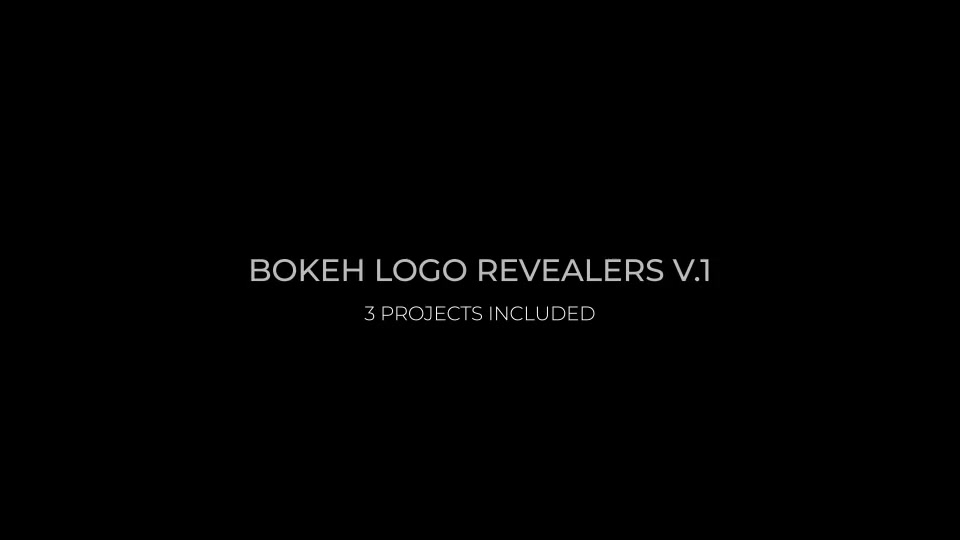 Bokeh Logo Revealers Pack Premiere PRO Videohive 25820996 Premiere Pro Image 2