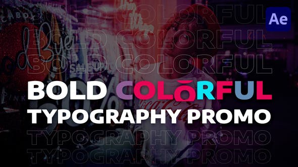 Bold Colorful Typography Promo - 29949010 Download Videohive