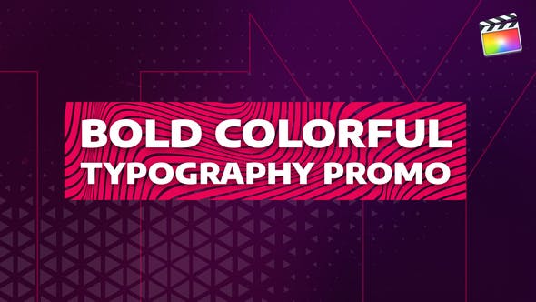 Bold Colorful Typography Promo | For Final Cut & Apple Motion - 32301618 Videohive Download