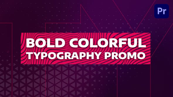 Bold Colorful Typography Promo | Mogrt - 31901878 Videohive Download