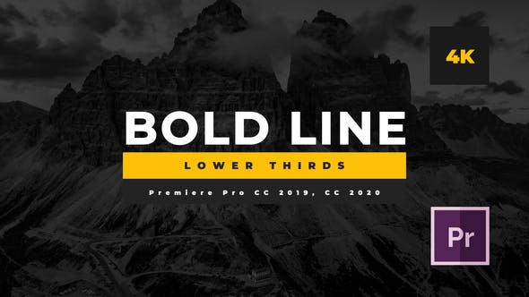 Bold Line Lower Thirds - Videohive 26101407 Download