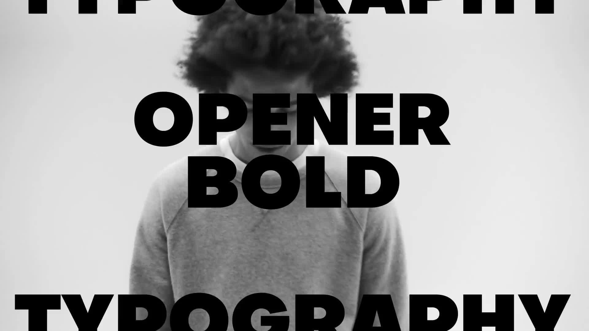 Bold Typo Opener - Download Videohive 22513695