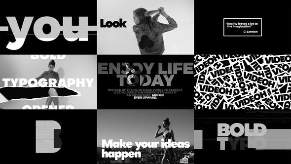 Bold Typo Opener Titles for Premiere Pro - Download 23529477 Videohive