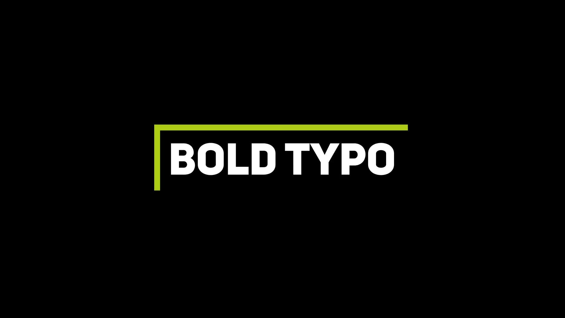 Bold Typo Typographic Intro Videohive 19559462 After Effects Image 1