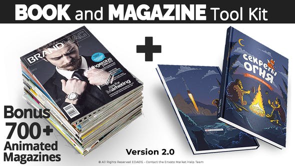 Book and Magazine ToolKit | 700+Premade Magazine Animations - Videohive 27589024 Download