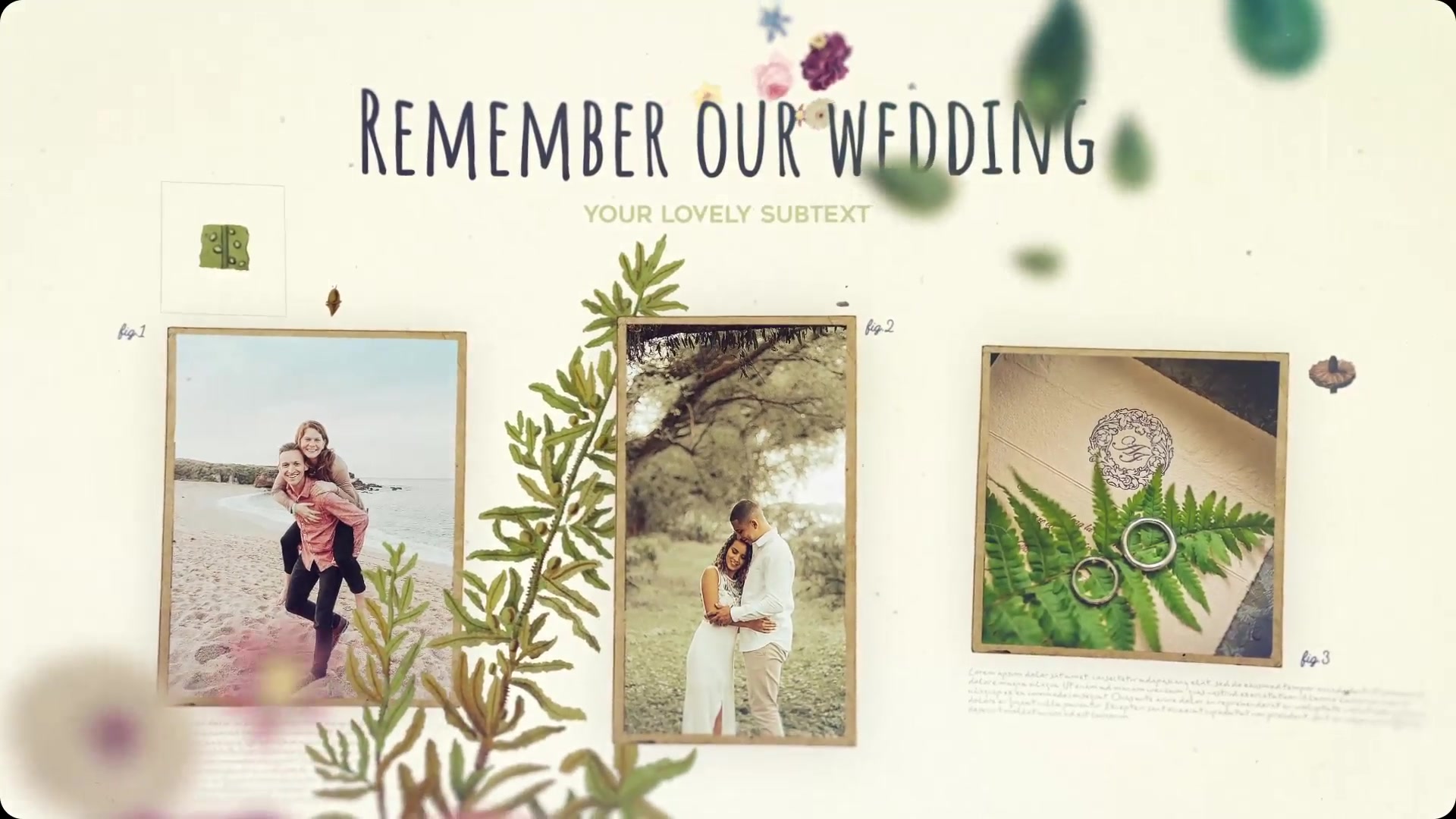 Botanical Slideshow Wedding, Love Story, Family Album - Download Videohive 22525749