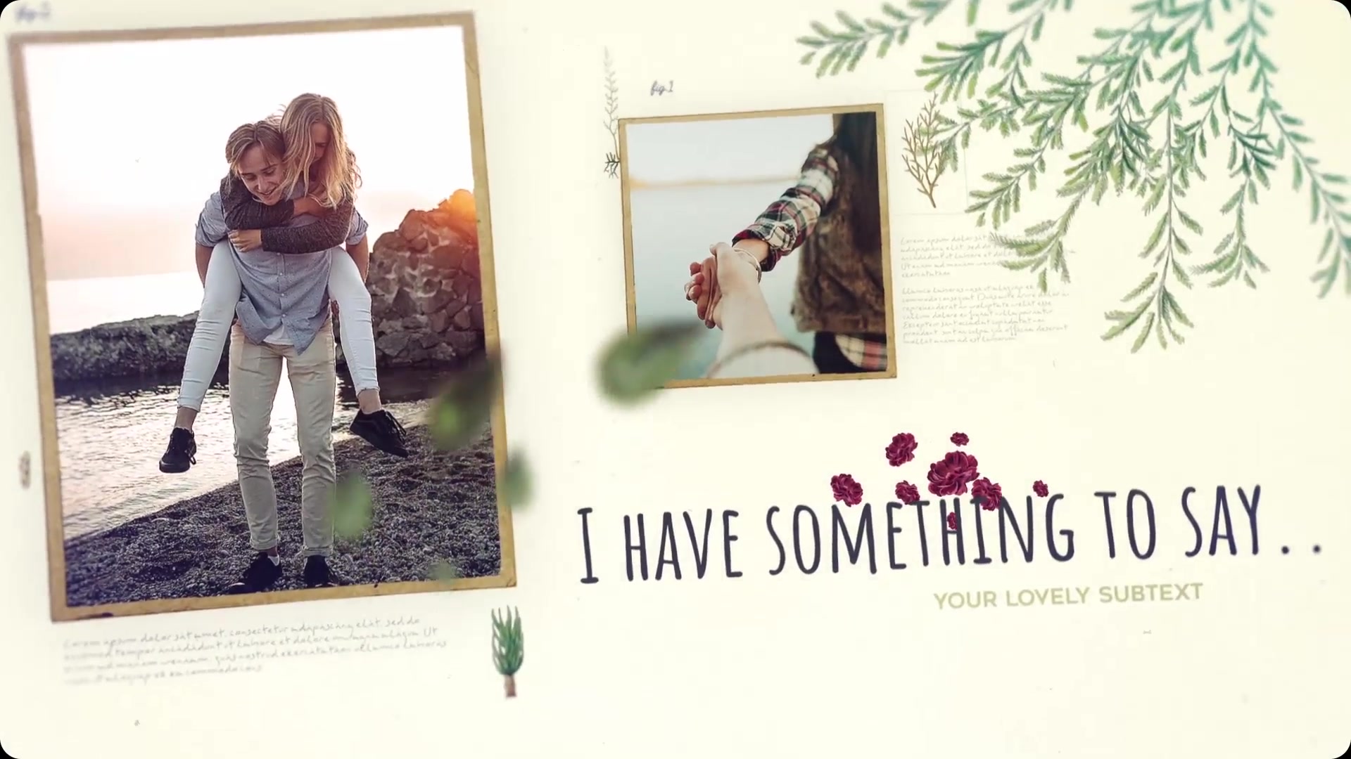 Botanical Slideshow Wedding, Love Story, Family Album - Download Videohive 22525749