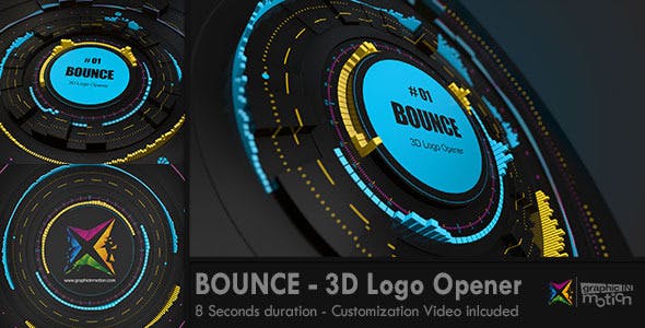 BOUNCE 3D Logo Opener - Videohive 8132327 Download