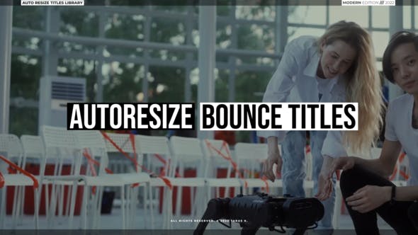Bounce Text Titles 2.0 | After Effects - Videohive 38818507 Download
