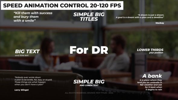 Bounce Text Titles | DaVinci Resolve - Download 36156393 Videohive