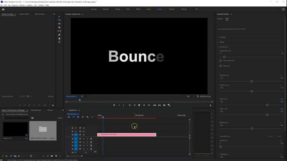 Bouncer Text Animator For Premiere Pro MOGRT Videohive 37329515 Premiere Pro Image 4