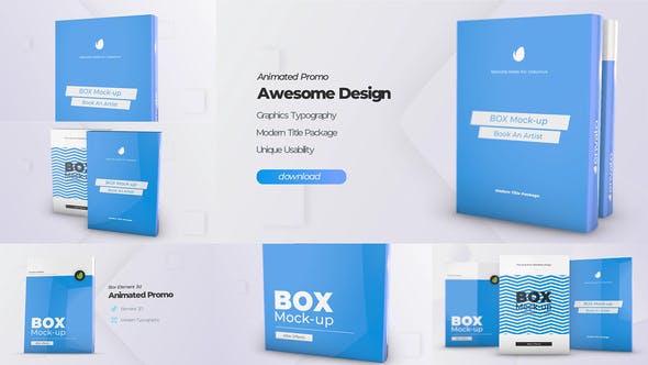 Box Product Pack Mockup Box Software Mock up Cover Template - 24824190 Download Videohive
