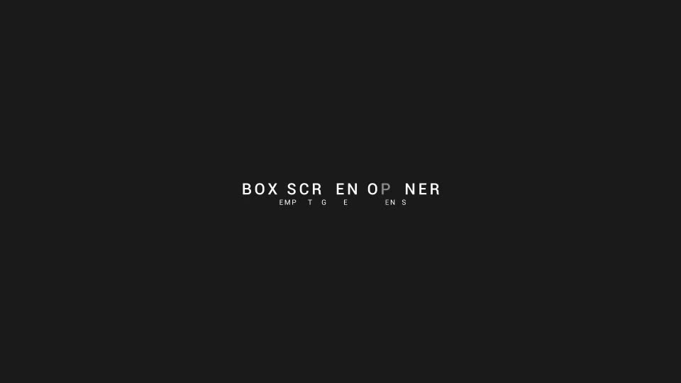 Box Screen Opener - Download Videohive 19343531