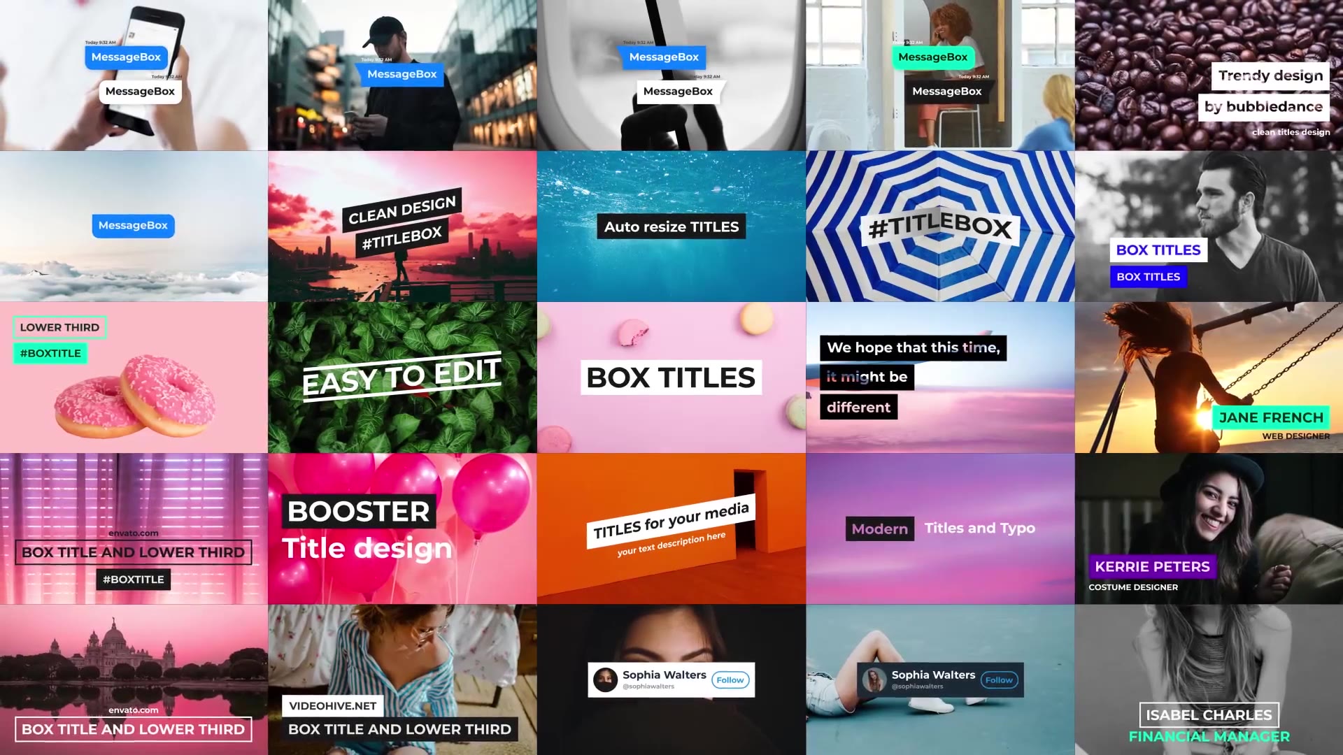 BOX Titles and Lower Thirds for After Effects Videohive 24573101 After Effects Image 3