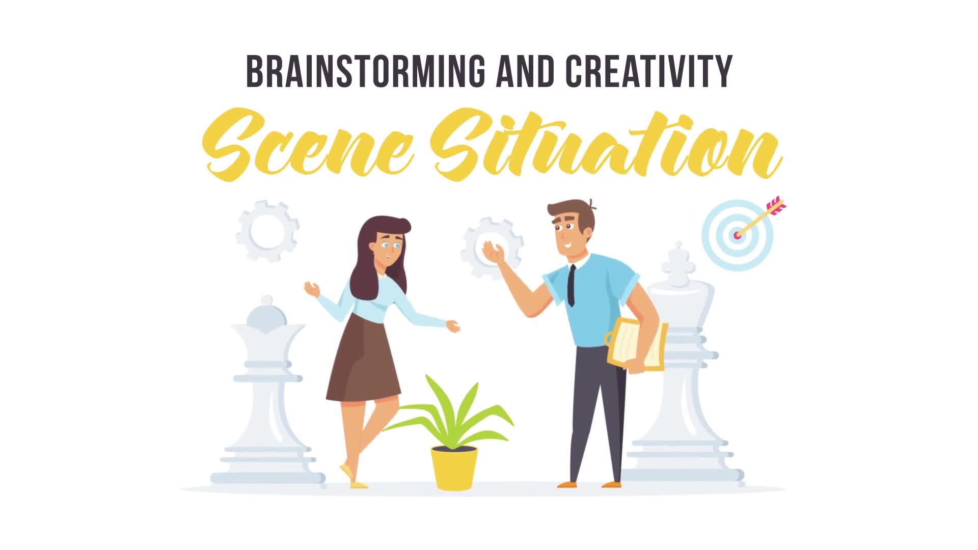 Brainstorming and creativity Scene Situation Videohive 27597210 After Effects Image 1