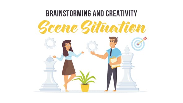 Brainstorming and creativity Scene Situation - Videohive Download 27597210