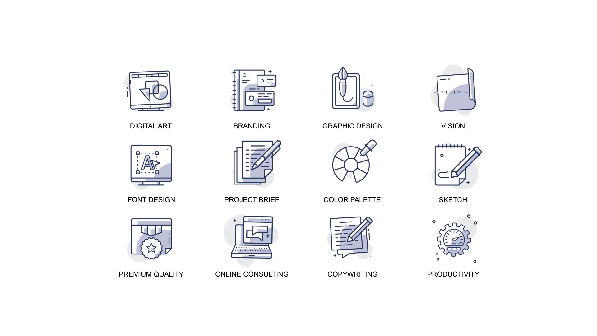 Branding and design Animation Icons Videohive 32812114 After Effects Image 5