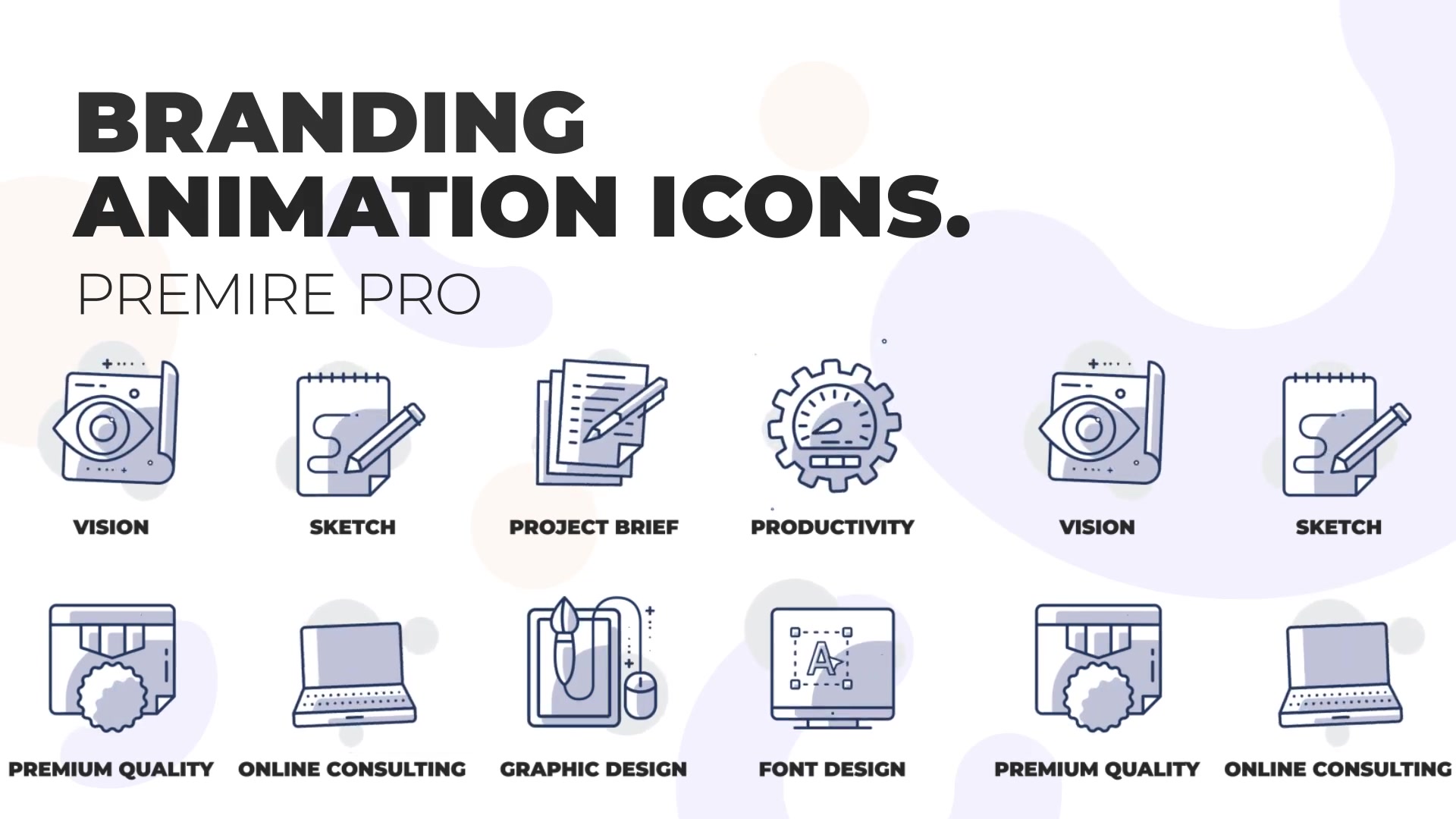 Branding and design Animation Icons (MOGRT) Videohive 36354603 Premiere Pro Image 3