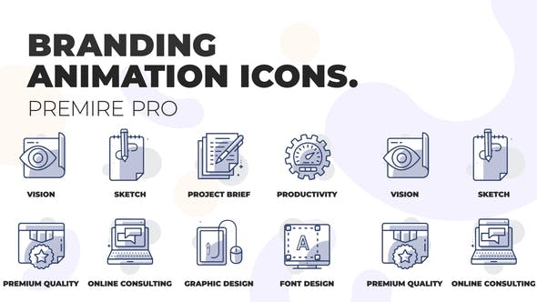 Branding and design Animation Icons (MOGRT) - 36354603 Videohive Download