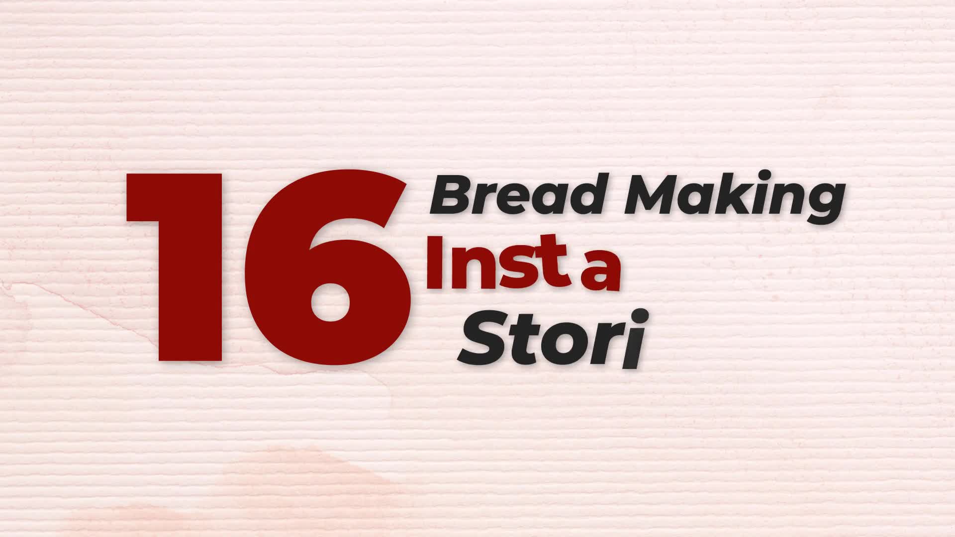 Bread Making Instagram Stories Videohive 32404096 After Effects Image 1