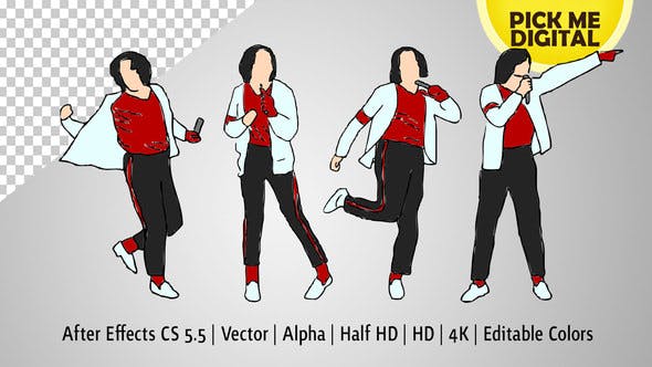 Break Dance Moves in Vector - Videohive Download 21600969