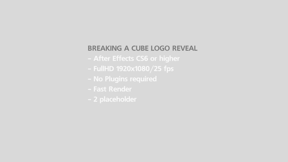Breaking a Cube Logo Reveal Videohive 13441457 After Effects Image 11