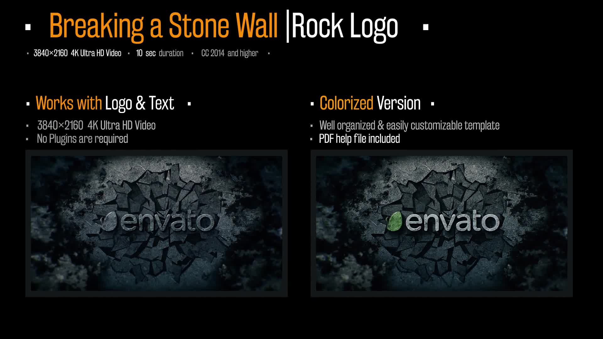 Breaking a Stone Wall |Rock Logo Videohive 24477896 After Effects Image 1